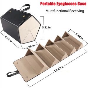 Foldable Sunglasses Organizer Hanging Eyeglasses Case
